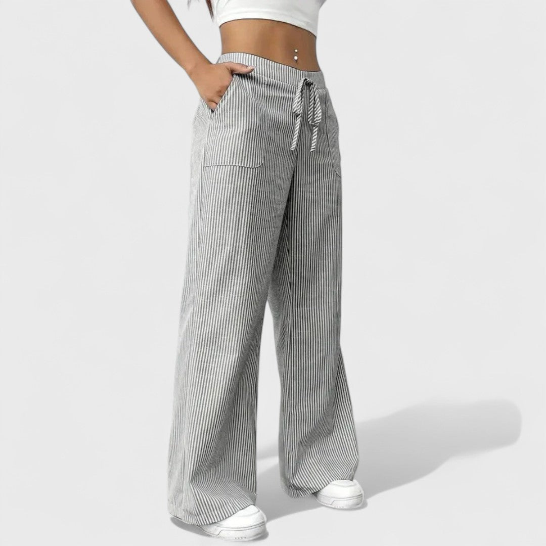 Dominique - Comfortable Wide Pants