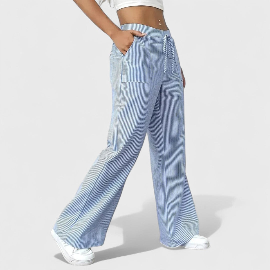 Dominique - Comfortable Wide Pants